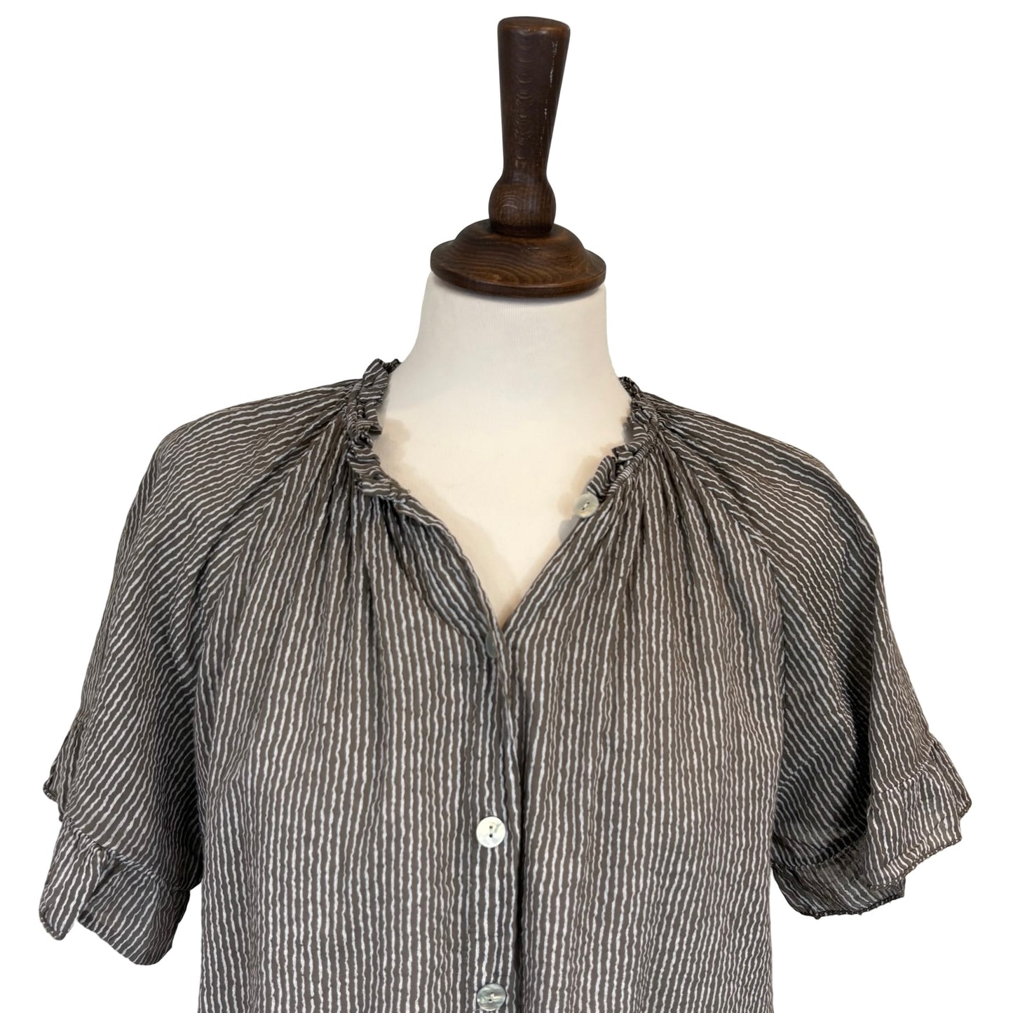 Joy Stripe Frill Blouse