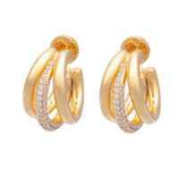 Talis Chains Claw Cubic Zirconia Earrings