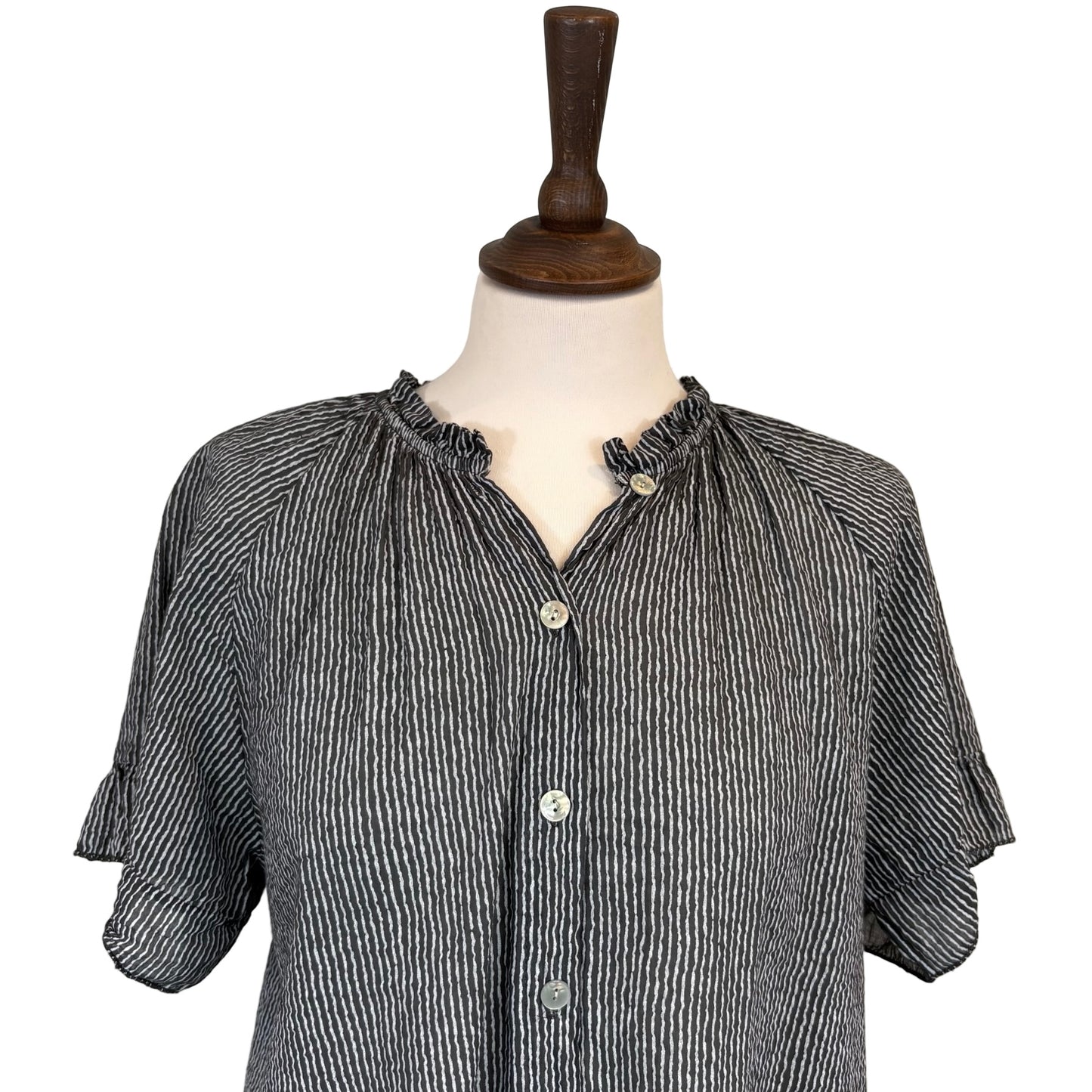 Joy Stripe Frill Blouse