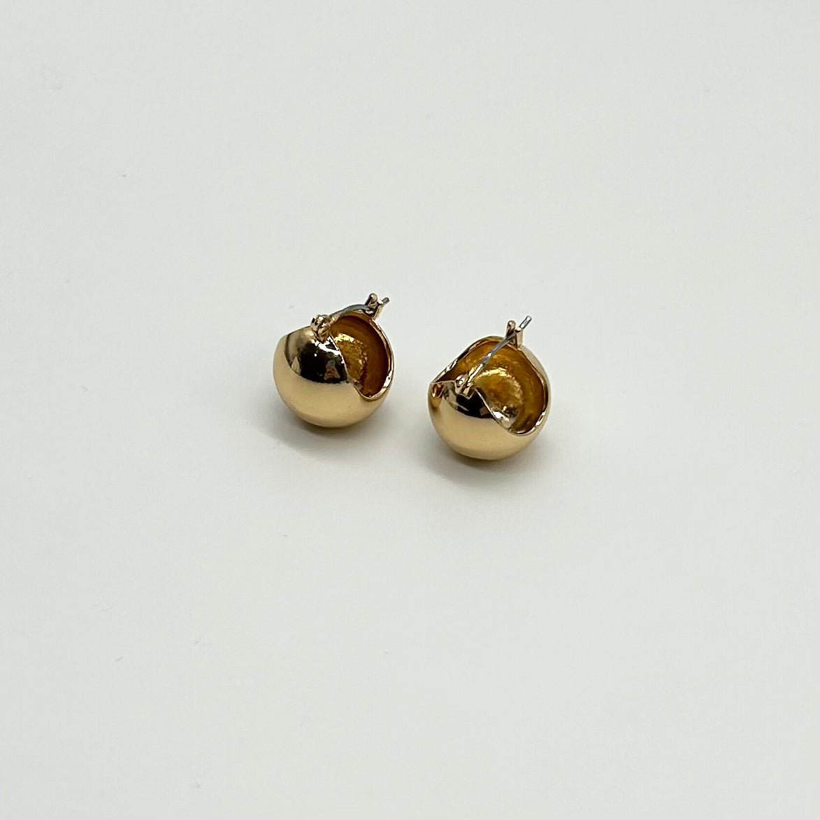 Round Clip Earrings
