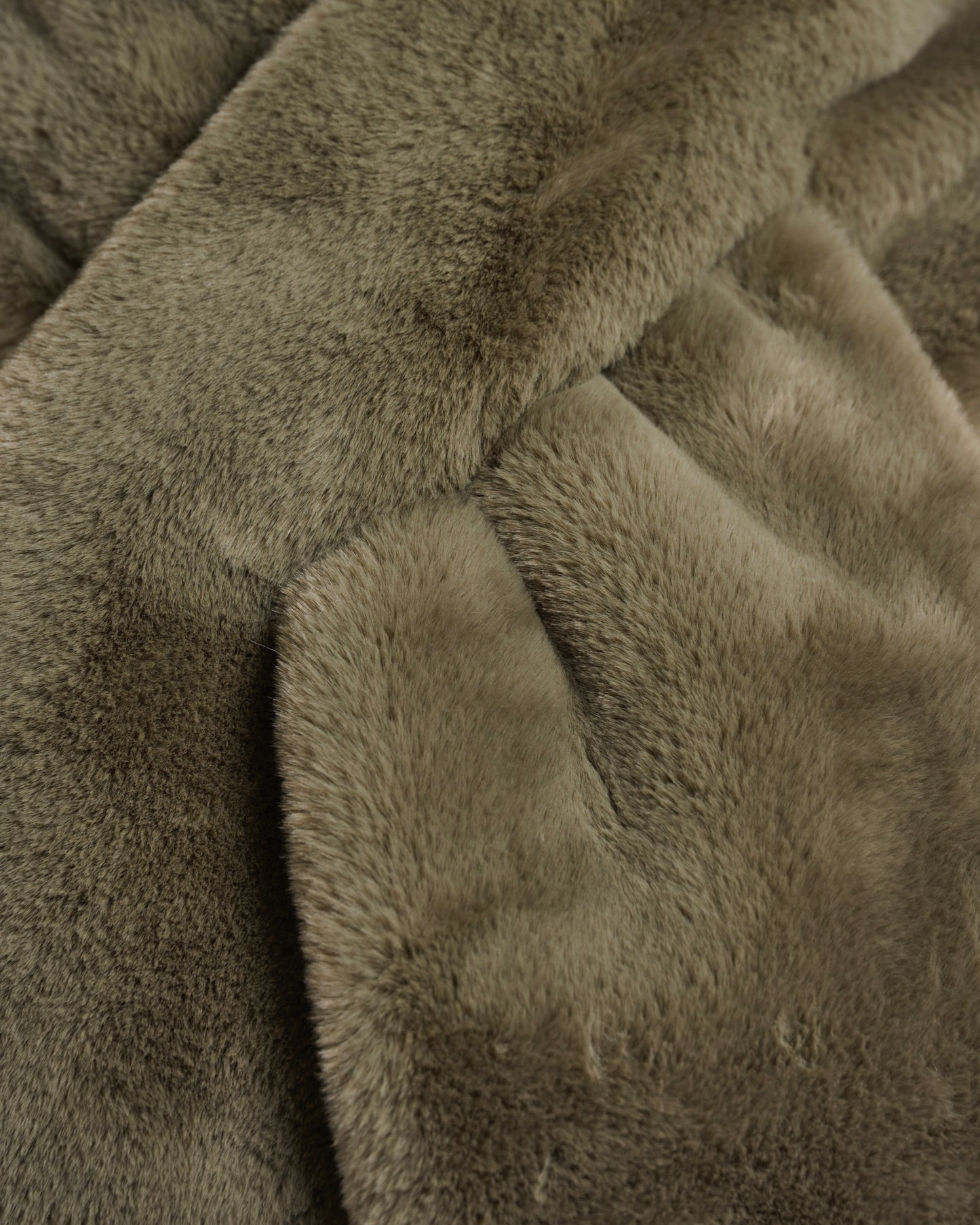 Rino & Pelle Stip Faux Fur Scarf