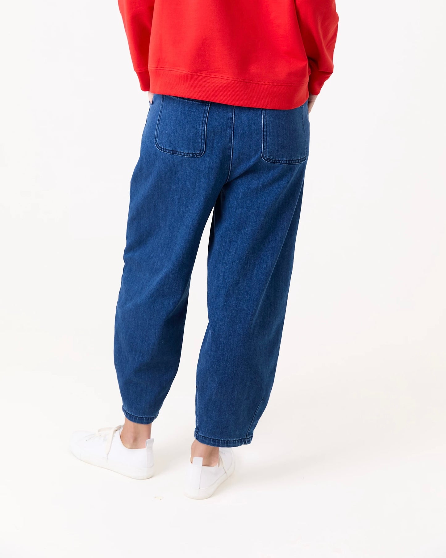 Lyra Cotton Barrel Leg Trousers
