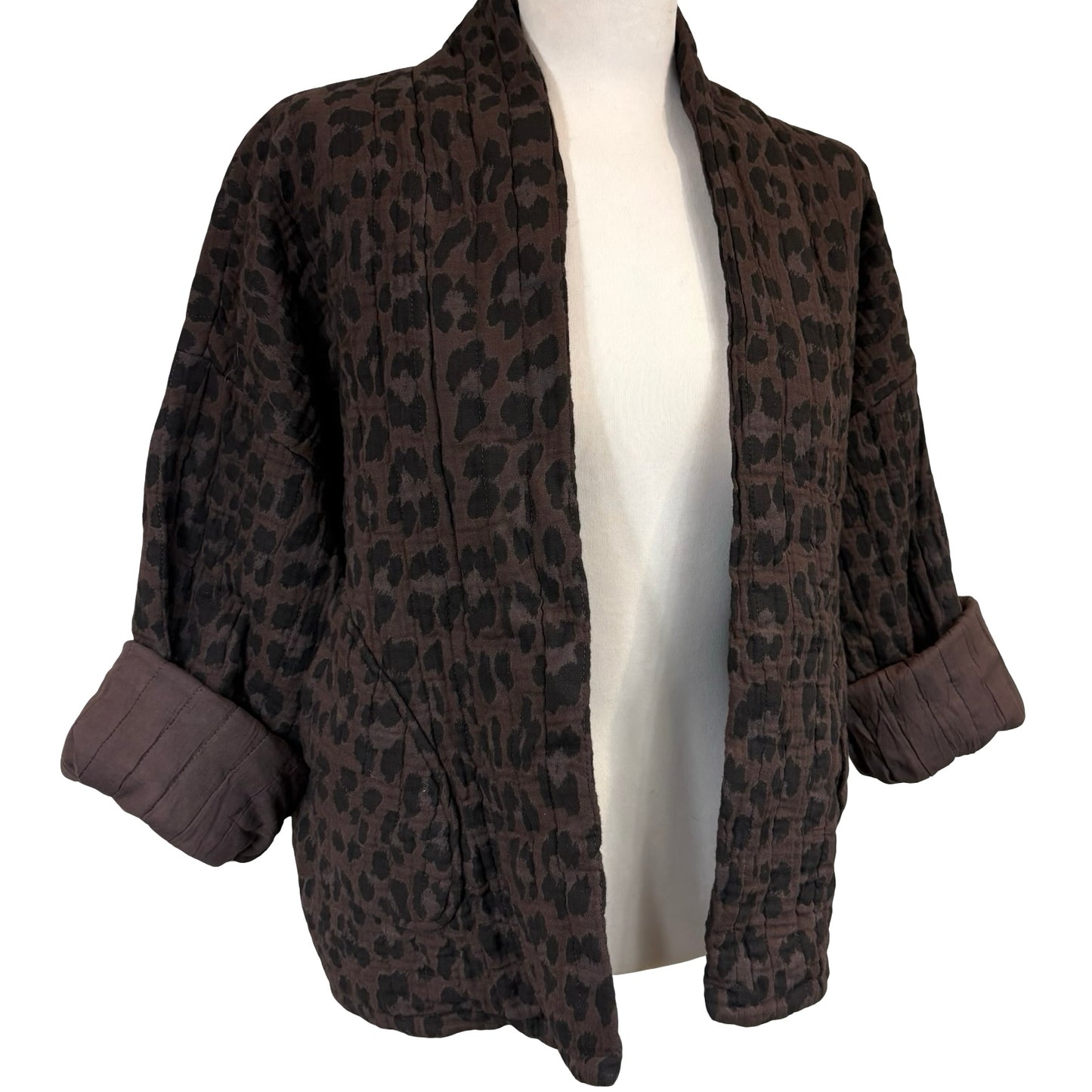 Caprice Leopard Kimono Jacket
