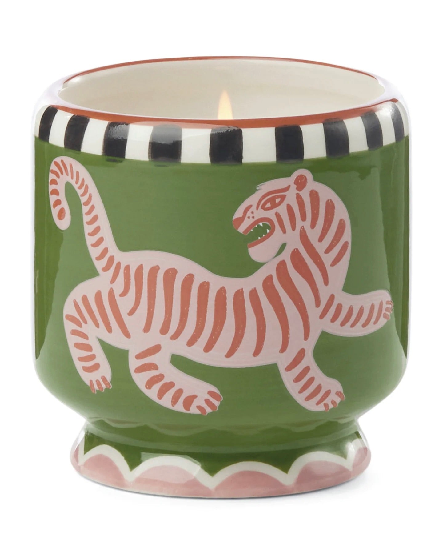A Dopo Tiger Ceramic Candle - Black Cedar & Fig