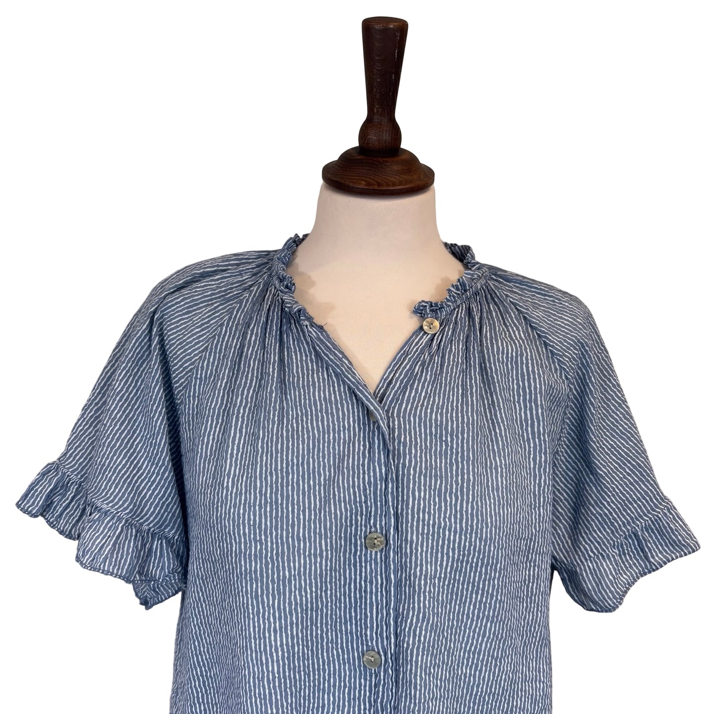 Joy Stripe Frill Blouse
