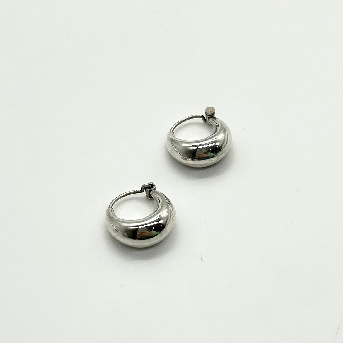 Small Silver Chunky Hoop