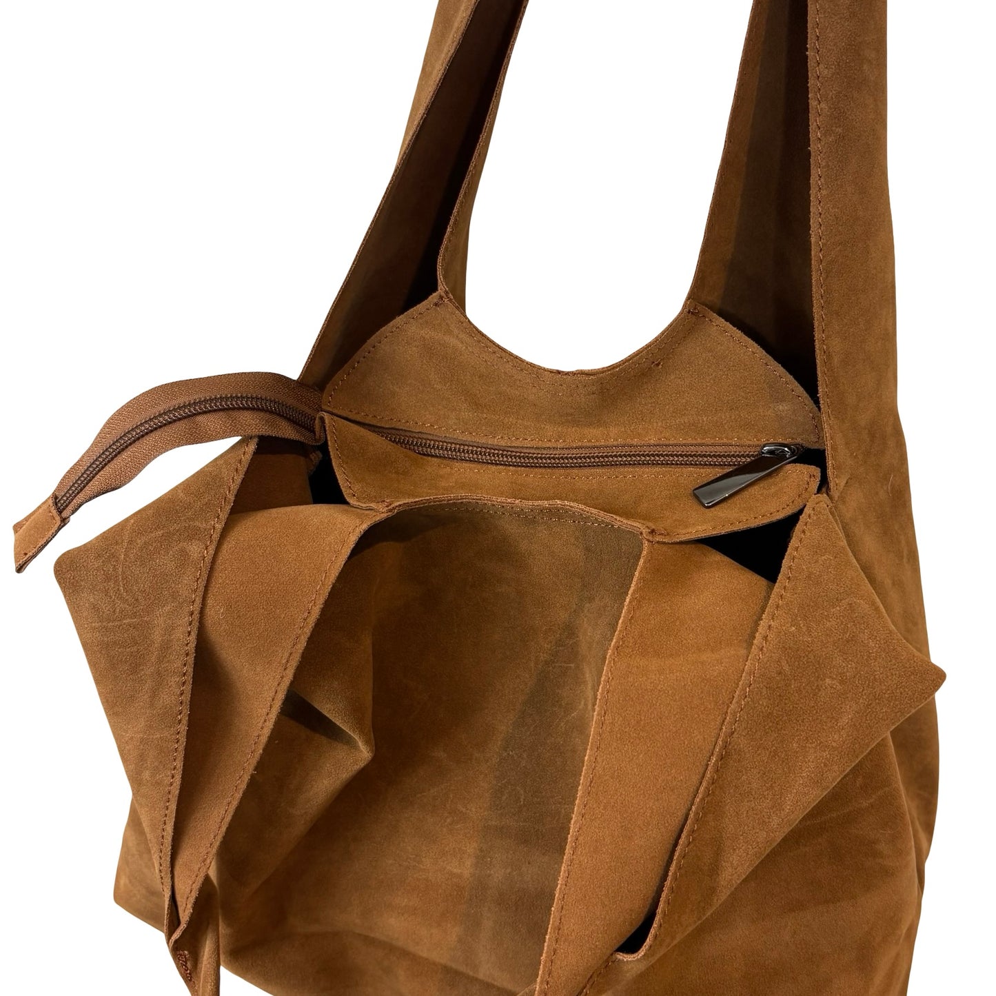 Faux Suede Hobo Bag (with additional crossbody bag)