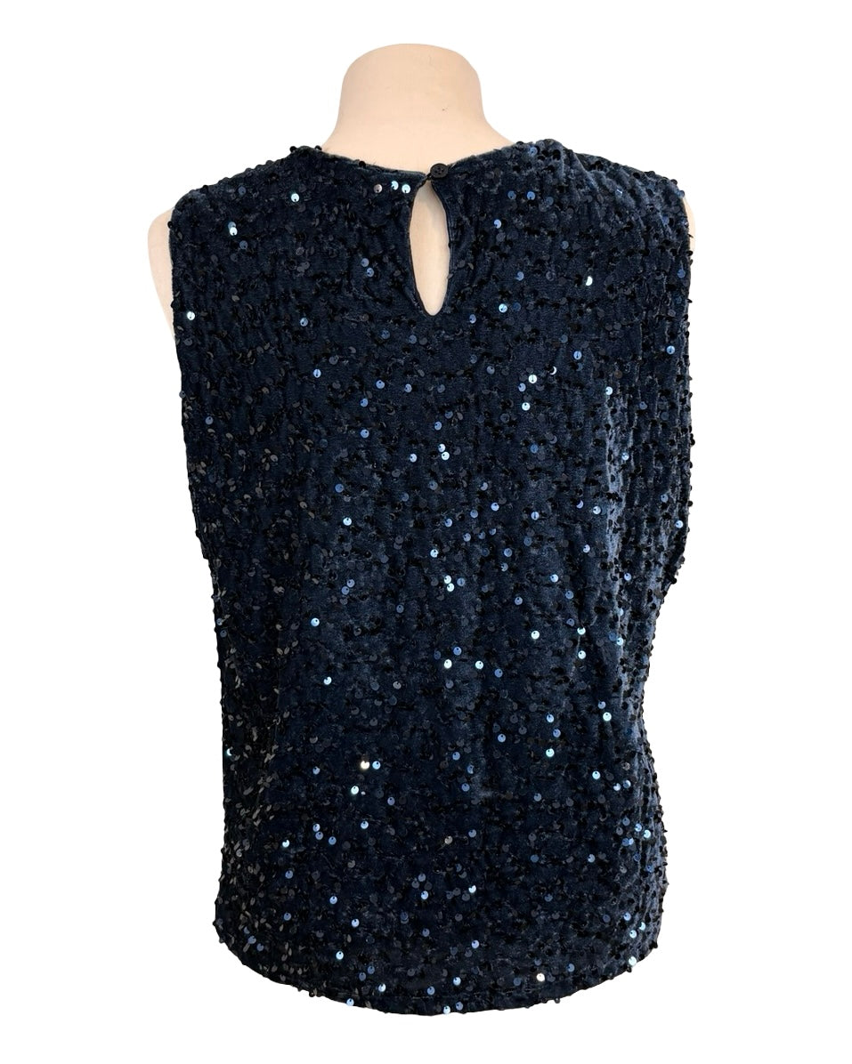 Marcie Sequin Vest Top