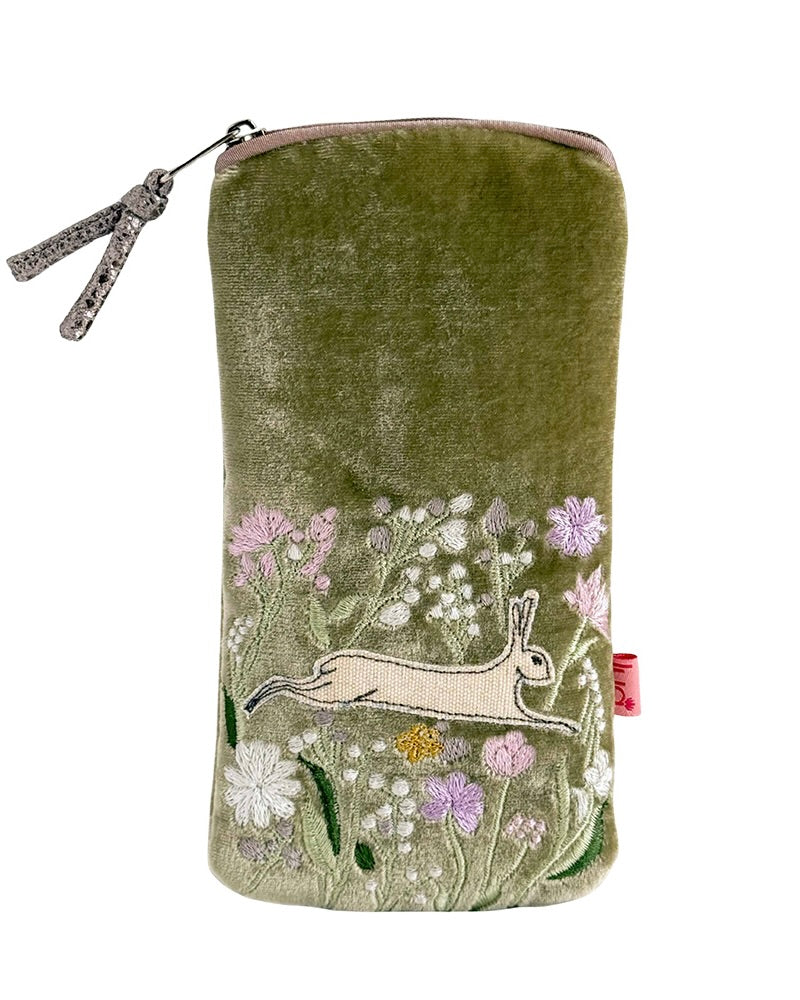 Hare & Flowers Glasses Purse