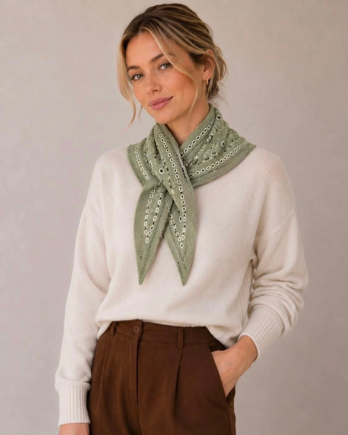 Triangle Pull Through Scarf