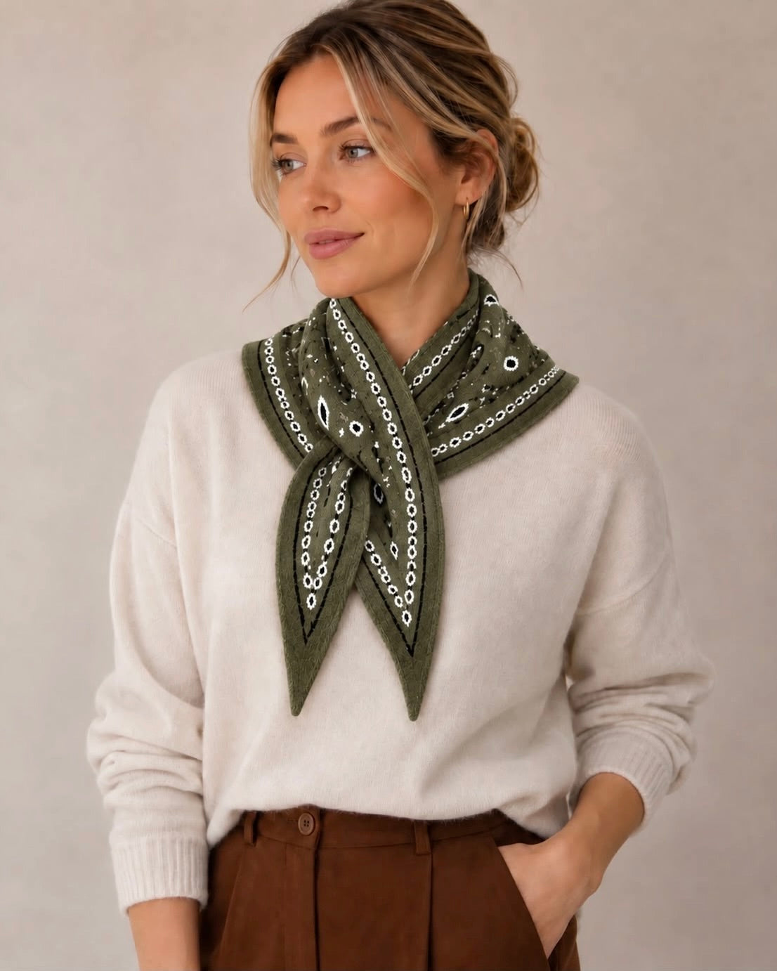 Triangle Pull Through Scarf