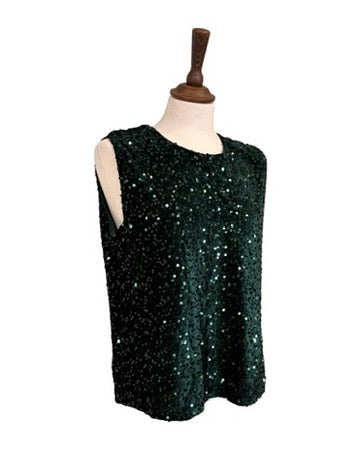 Marcie Sequin Vest Top