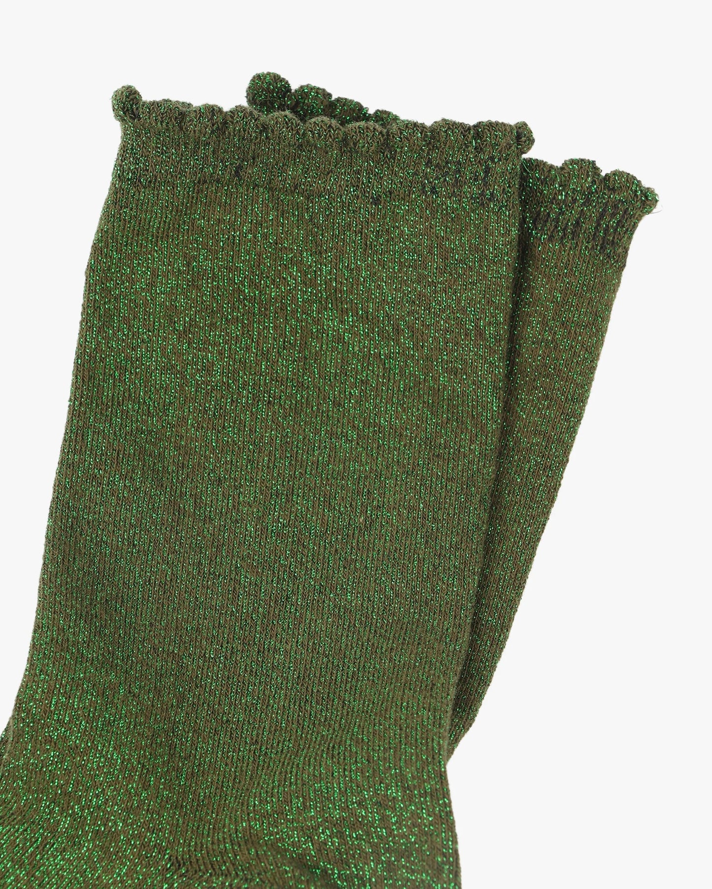Women's Plain Glitter Socks