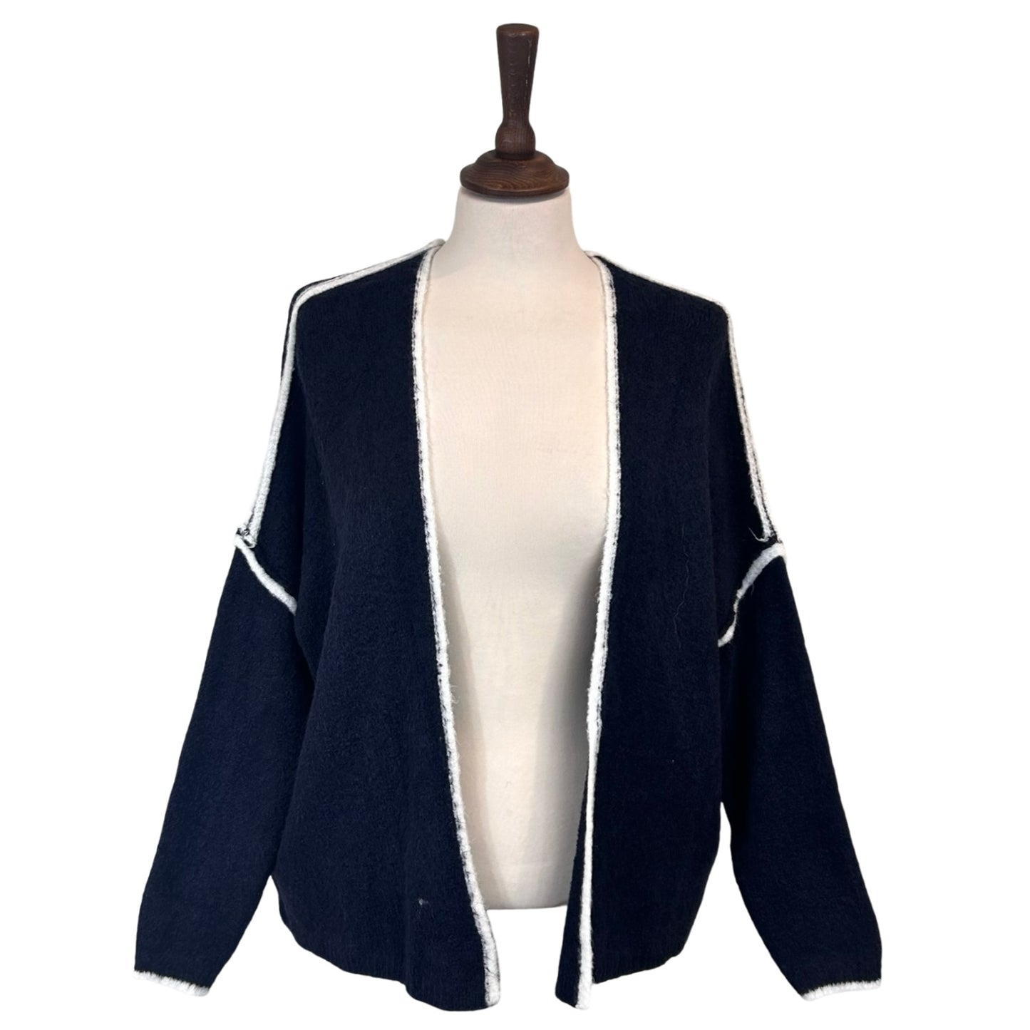 Sally Contrast Edge Cardigan