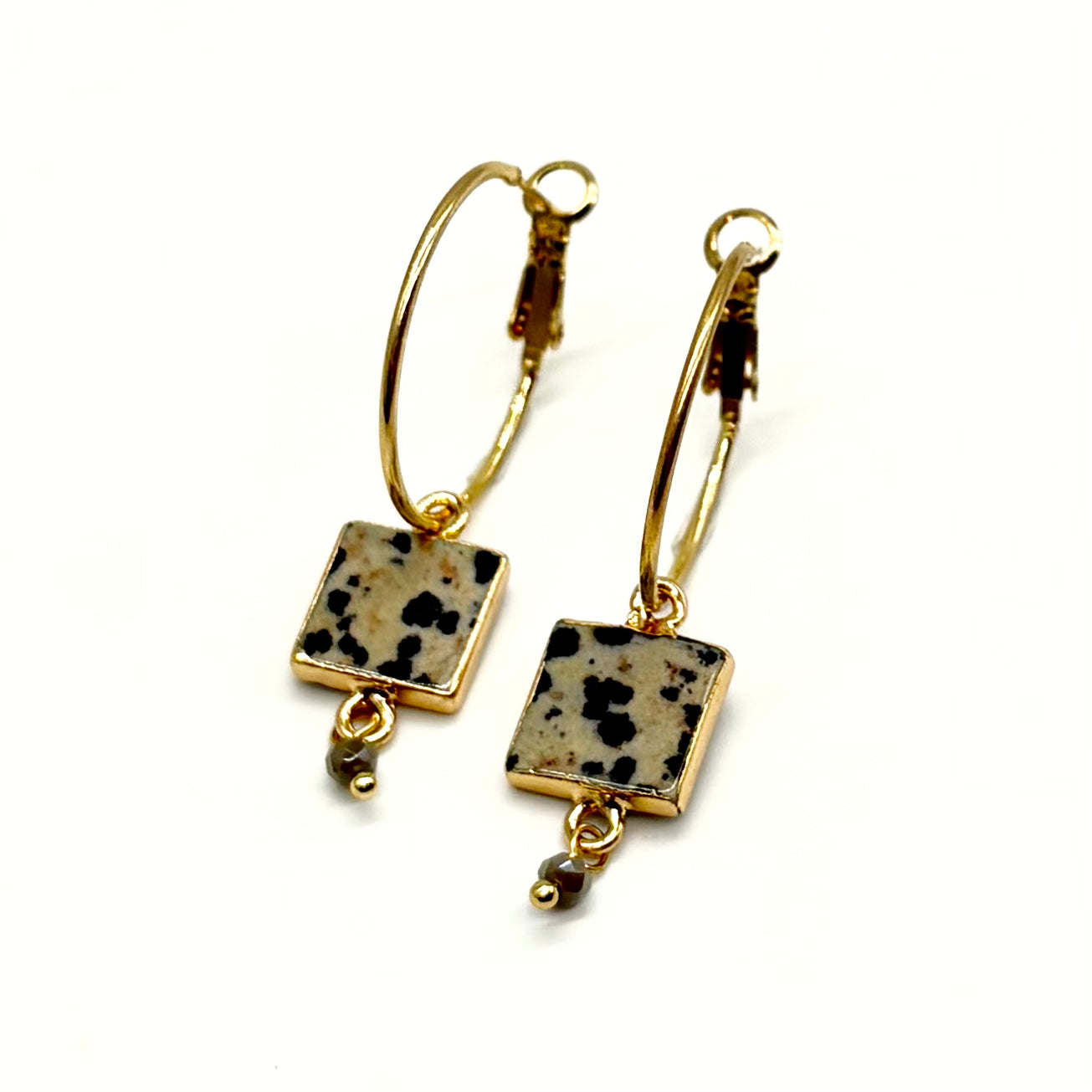 Stone Square Hoops