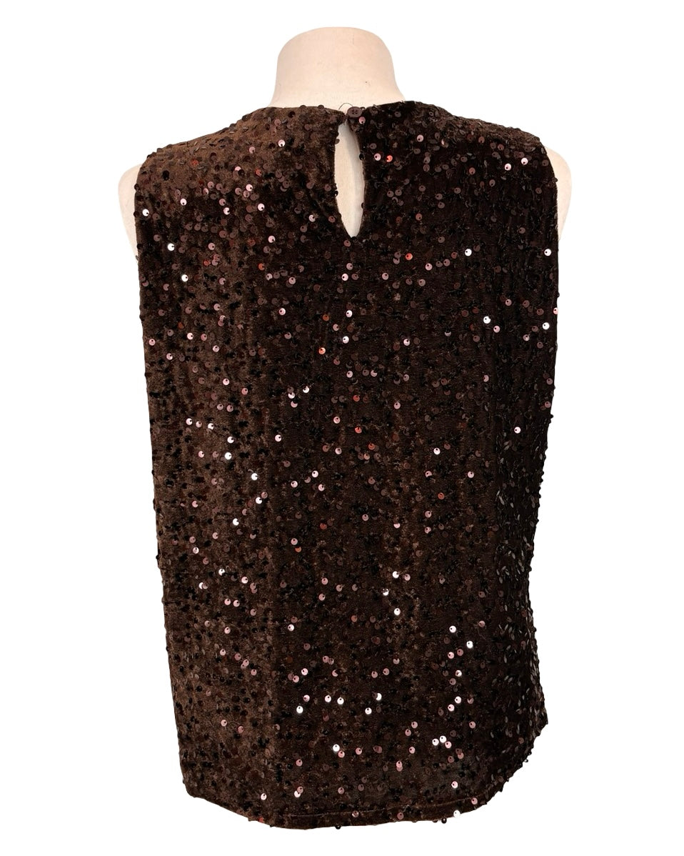 Marcie Sequin Vest Top