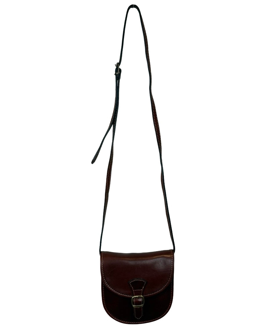 Leather Buckle Crossbody Bag