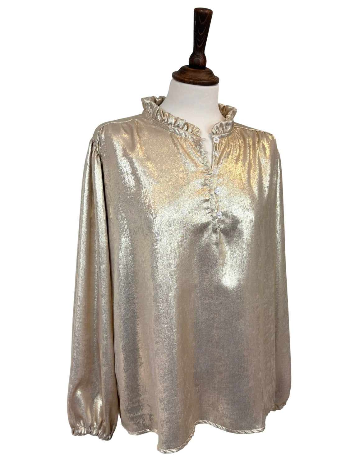Nicole Metallic Blouse