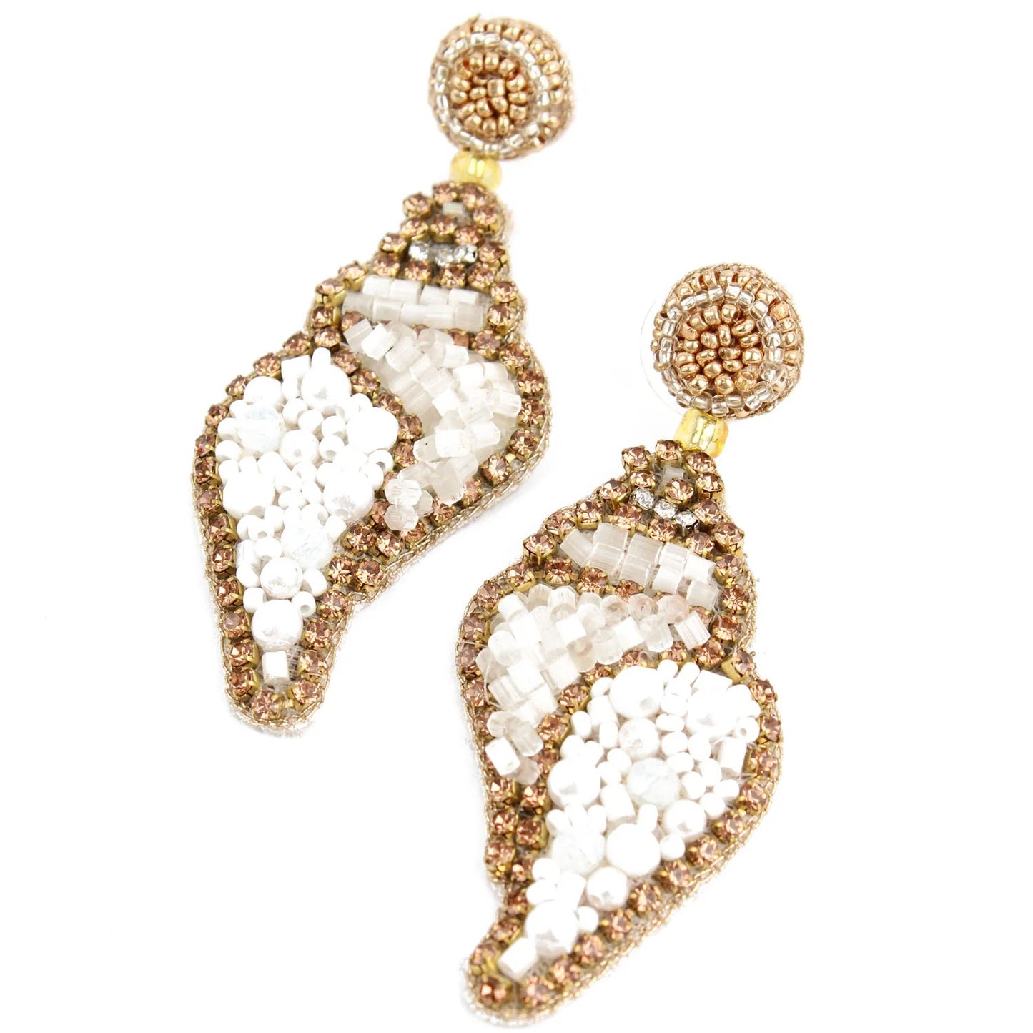 White Pearl and Gold Shells