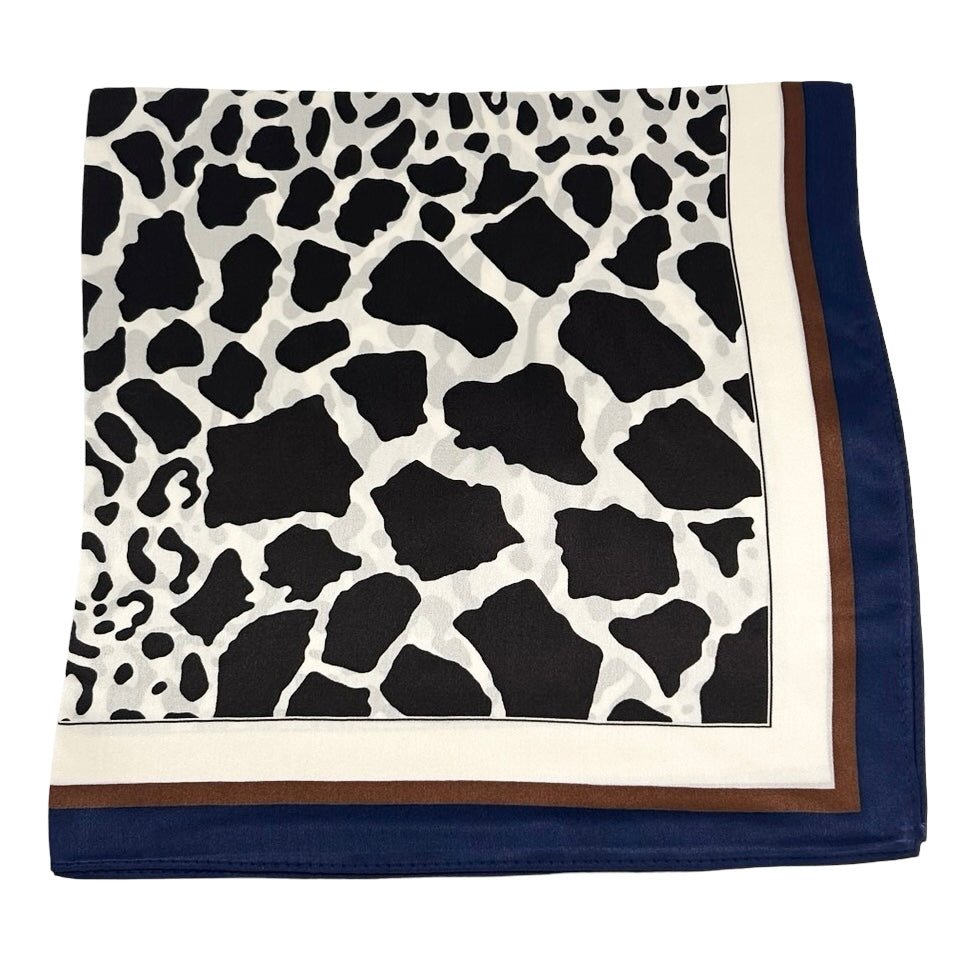 100% Silk Animal Print Scarf