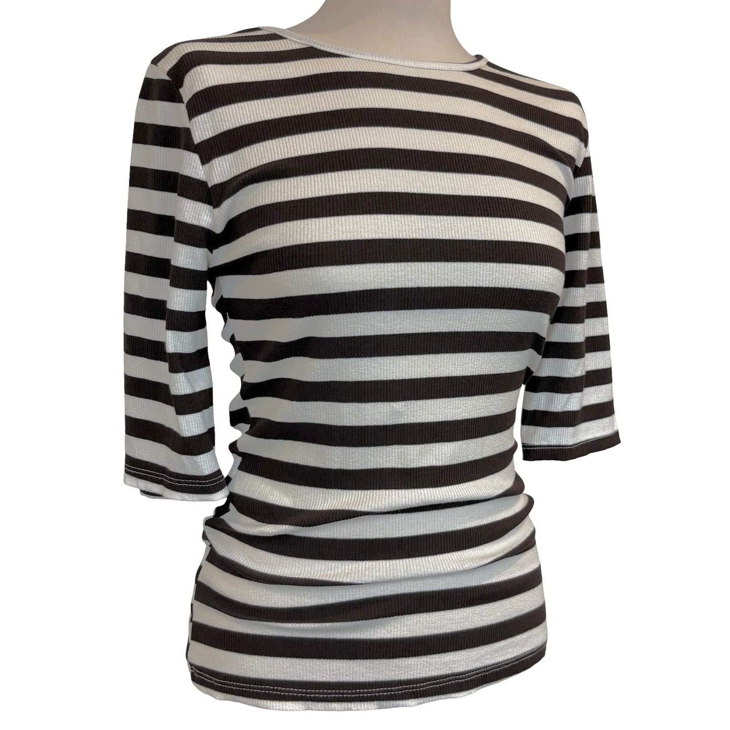 Florence Three Quarter Sleeve Stripe Top