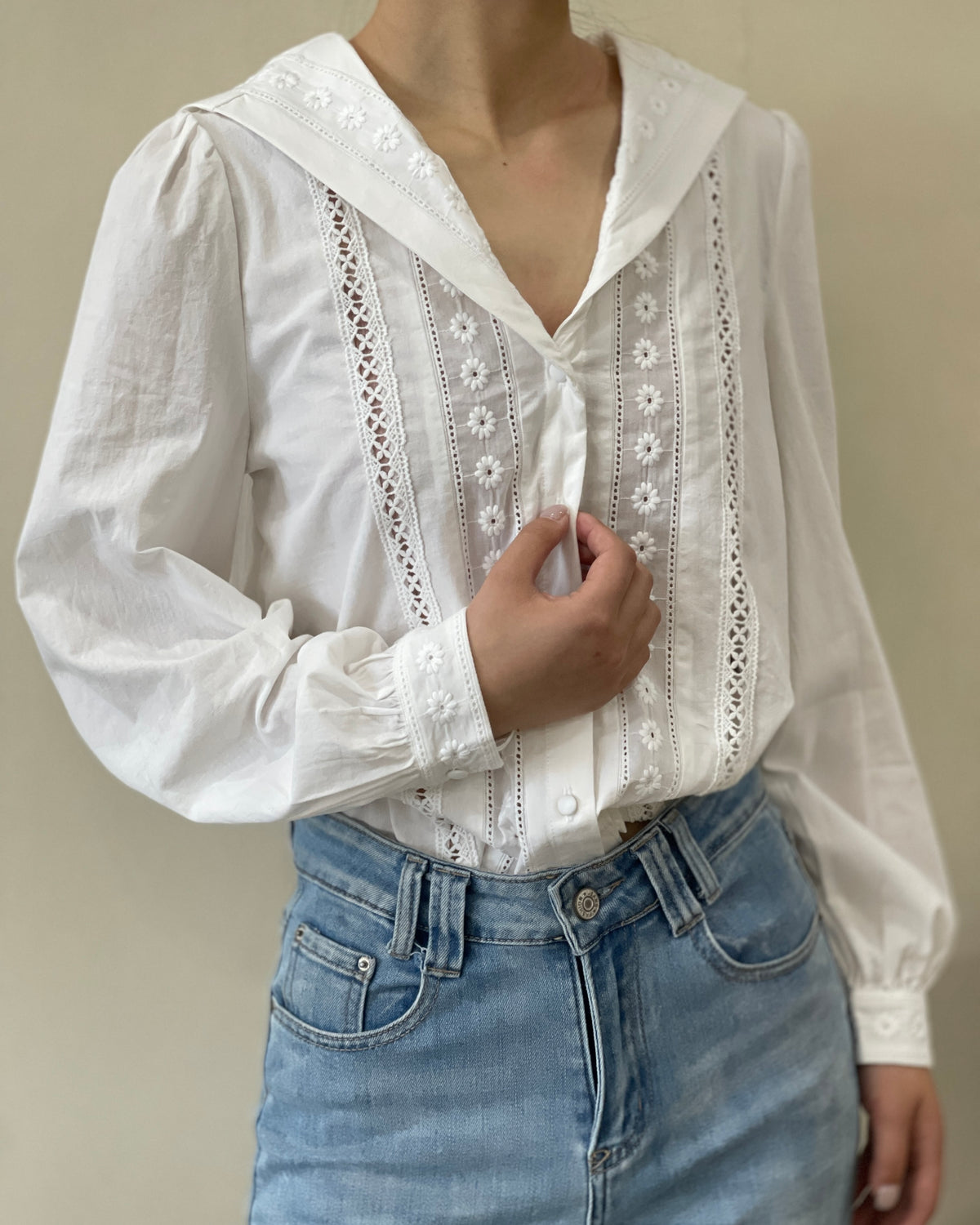 Eleanor Collared Blouse