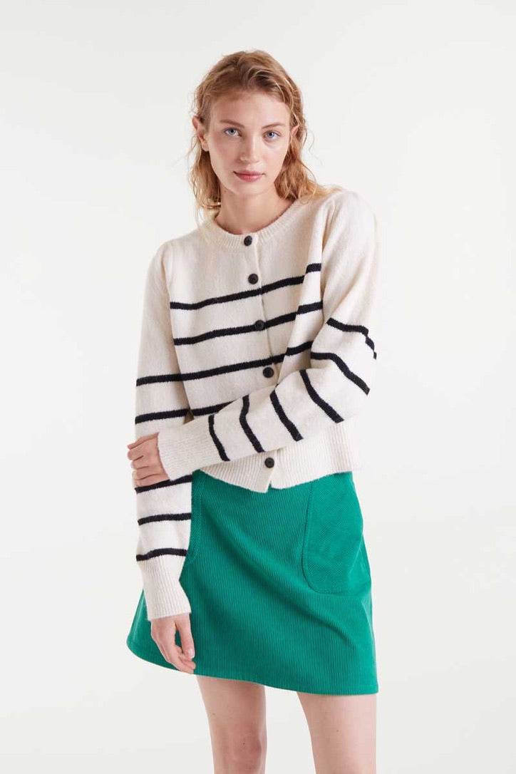 Compania Fantastica Blanca Stripe Cardigan
