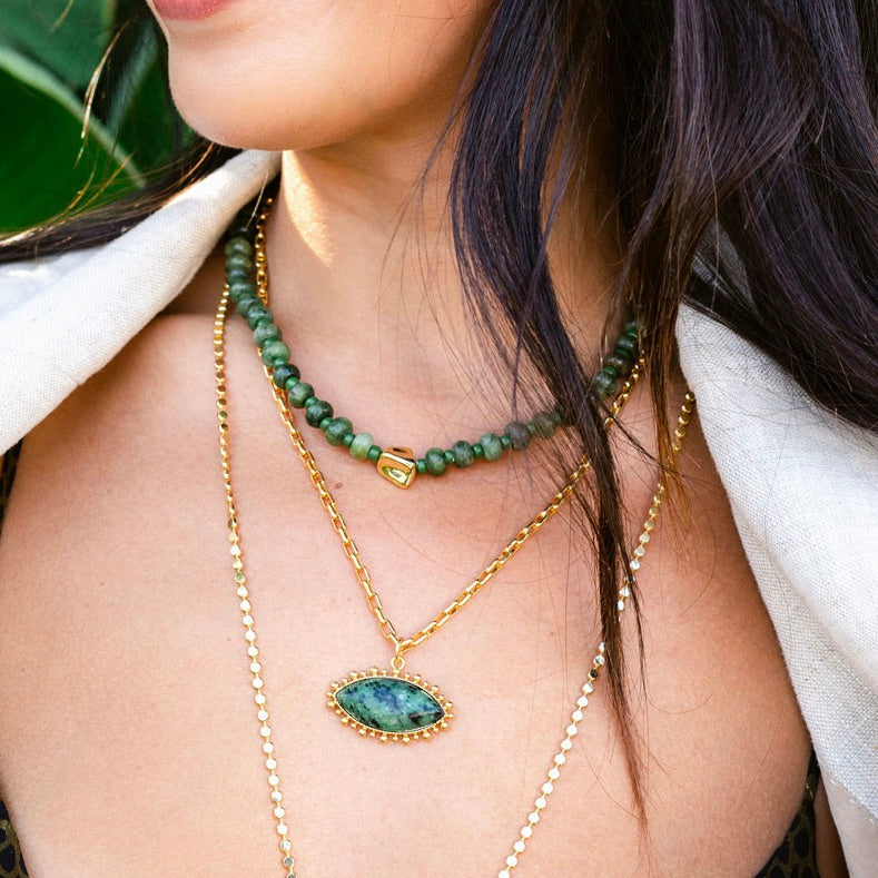 Talis Chains Autumn Jasper Beaded Choker