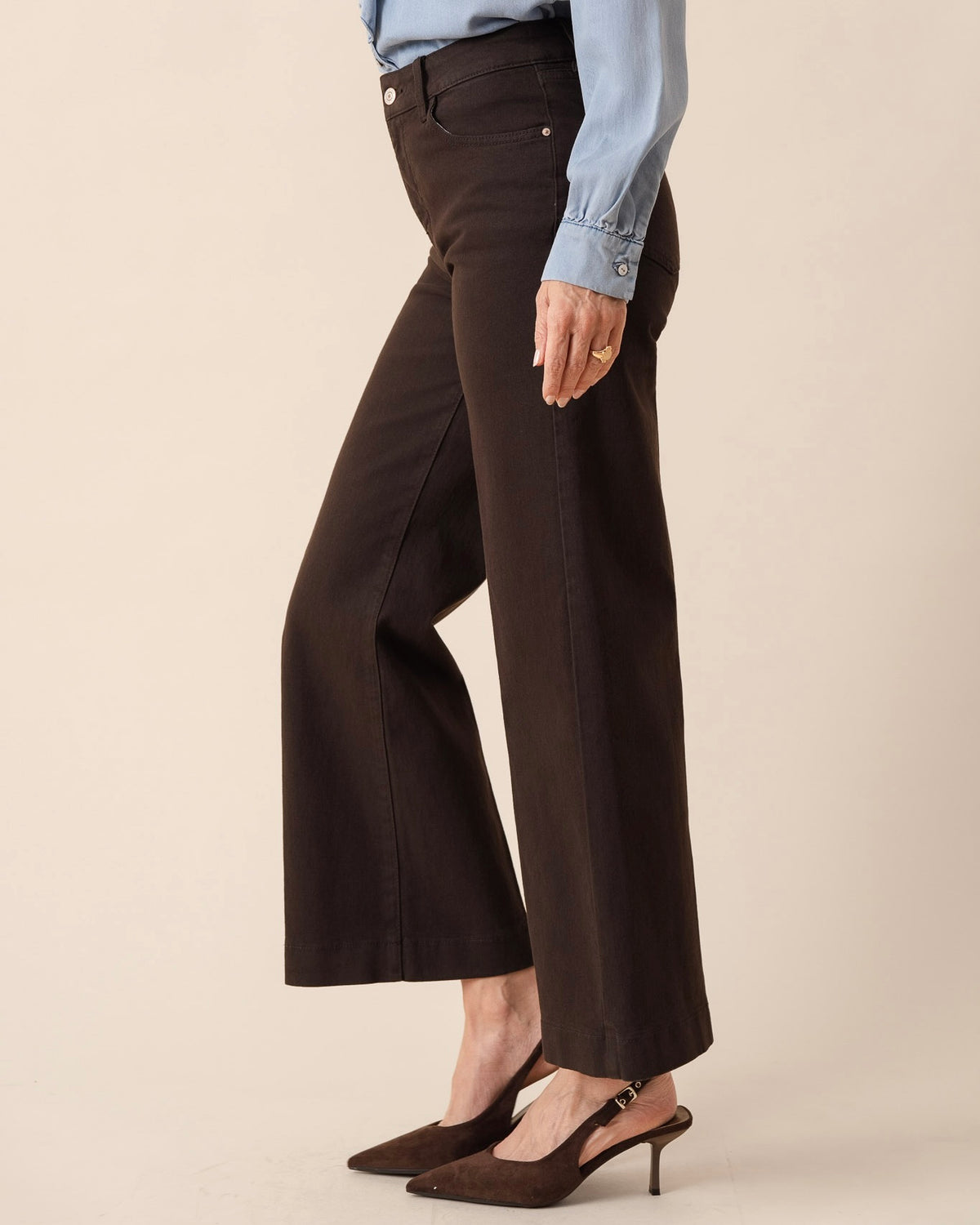 Francine Cropped Wide Leg Jeans