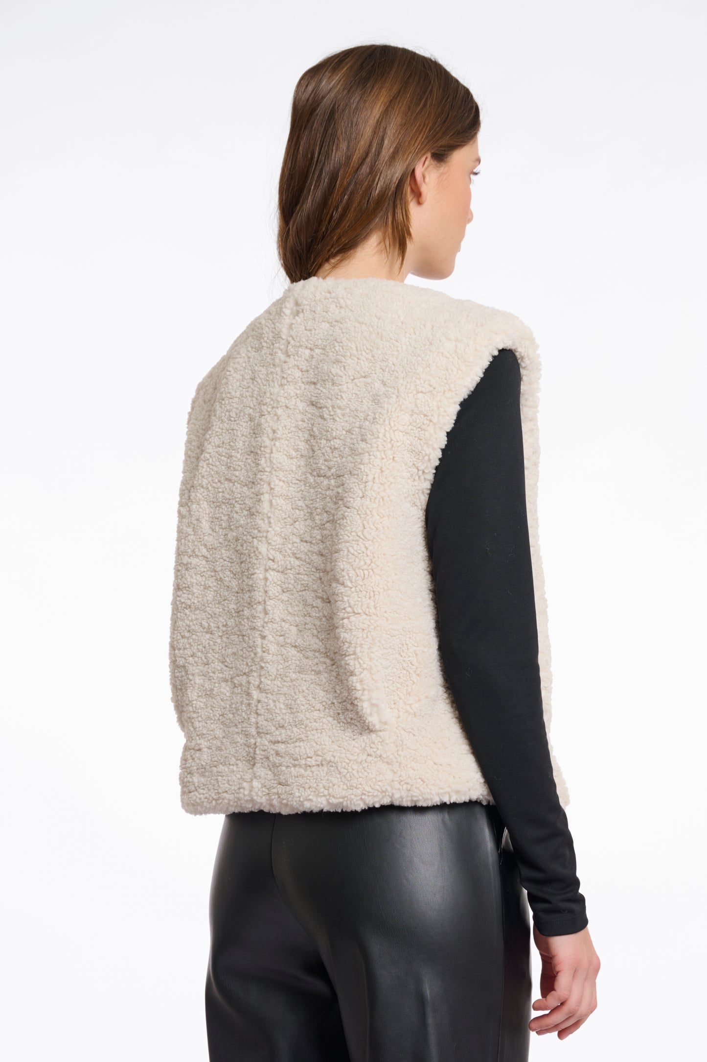 Rino & Pelle Cropped Teddy Waistcoat