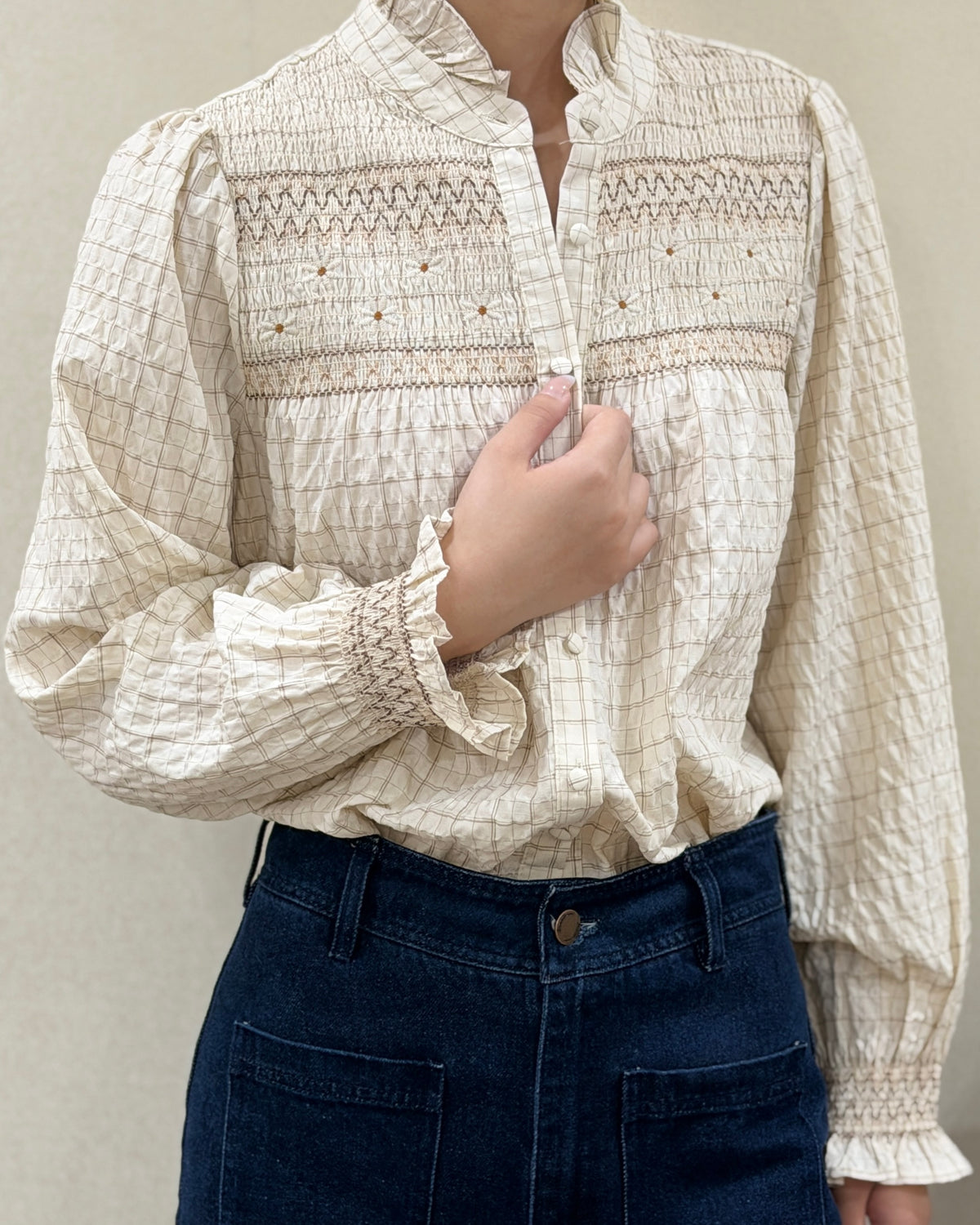 Harriett Embroidered Style Blouse