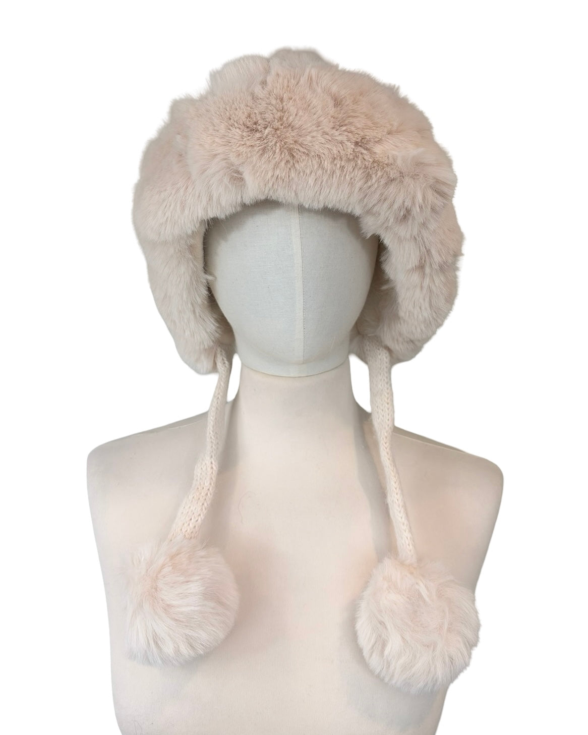 Faux Fur Trim Nordic Hat