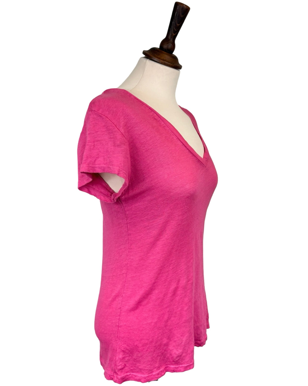 Cassandra Linen V Neck Top