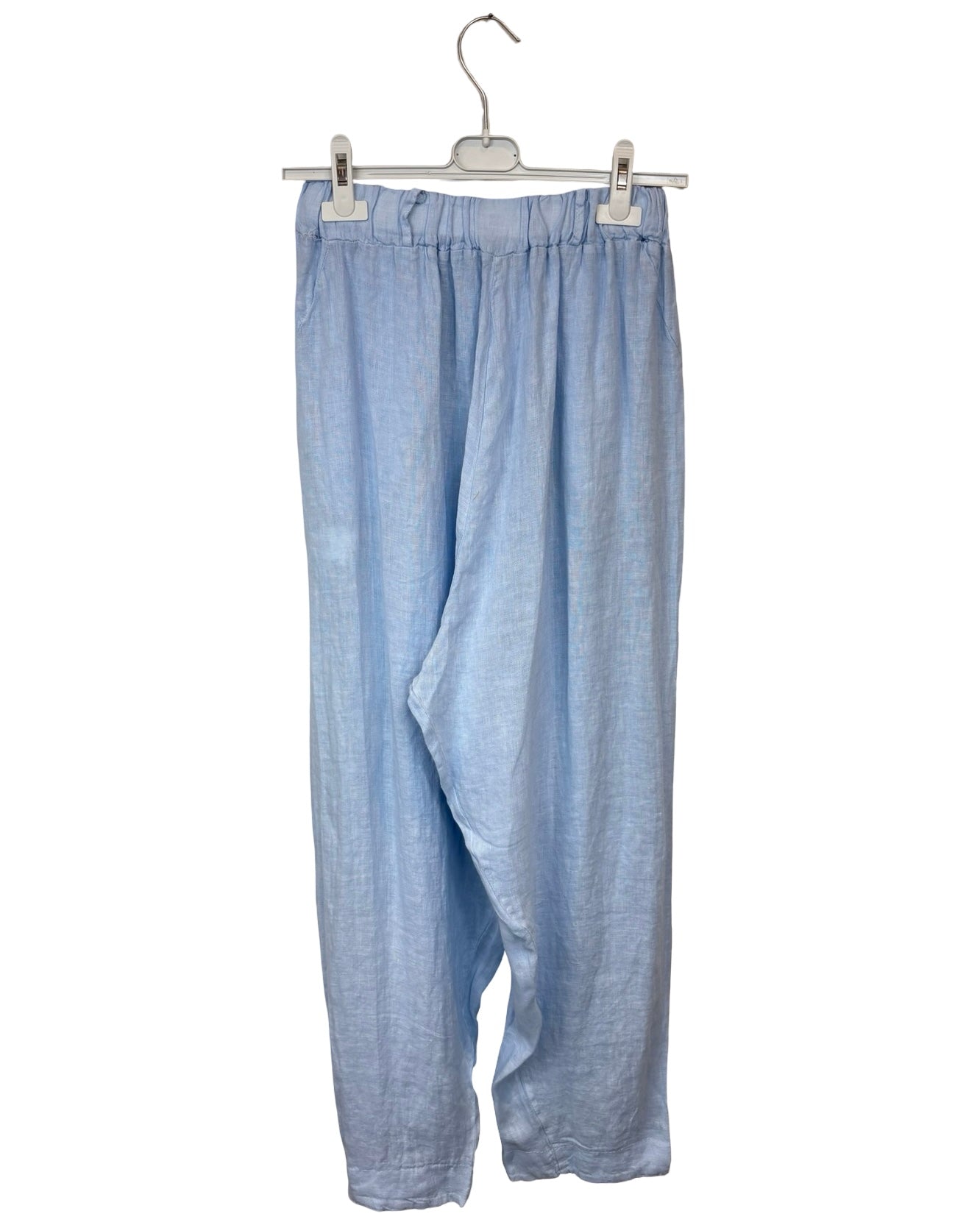 Kay Barrel Leg Linen Trousers