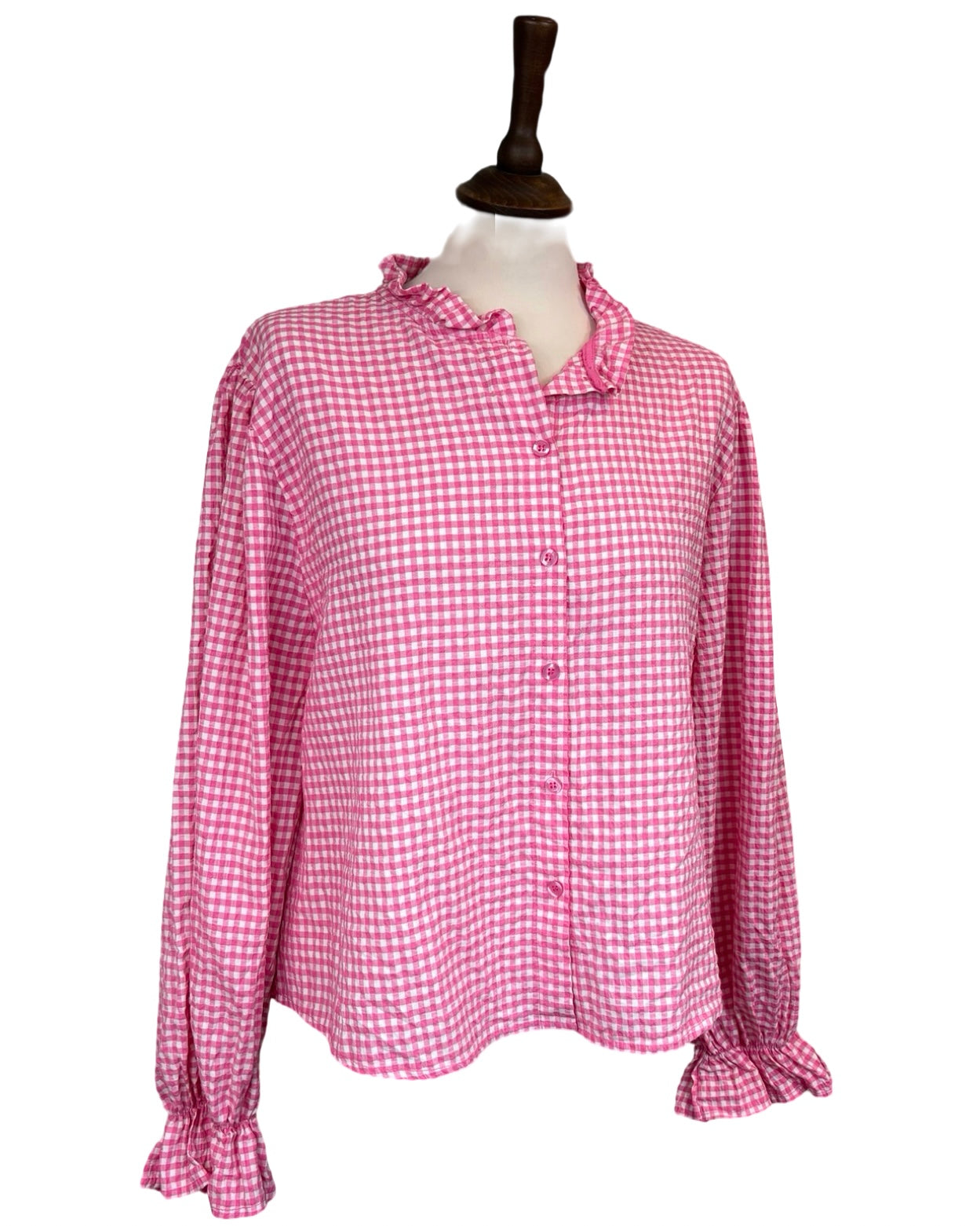 Bell Gingham Blouse