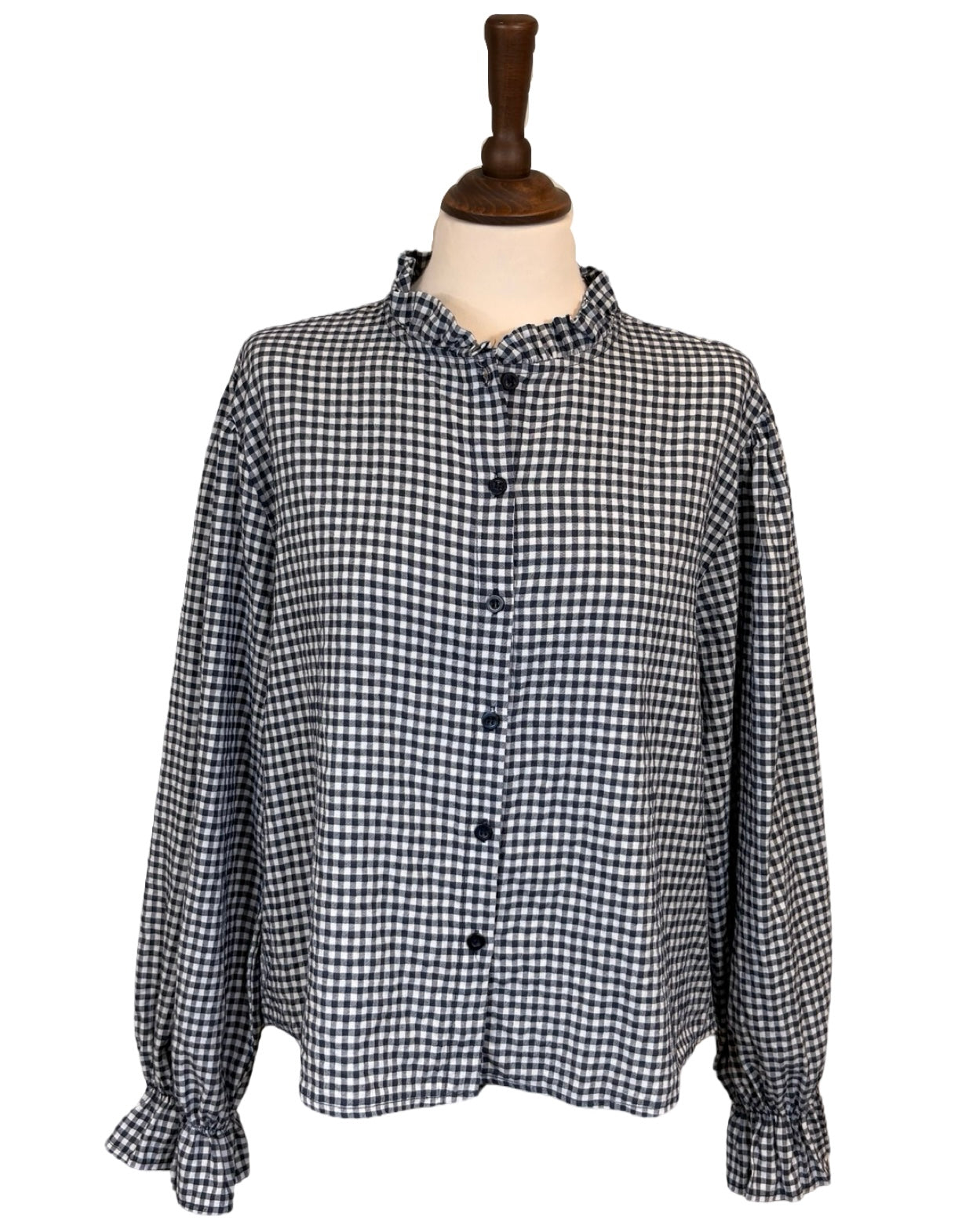 Bell Gingham Blouse