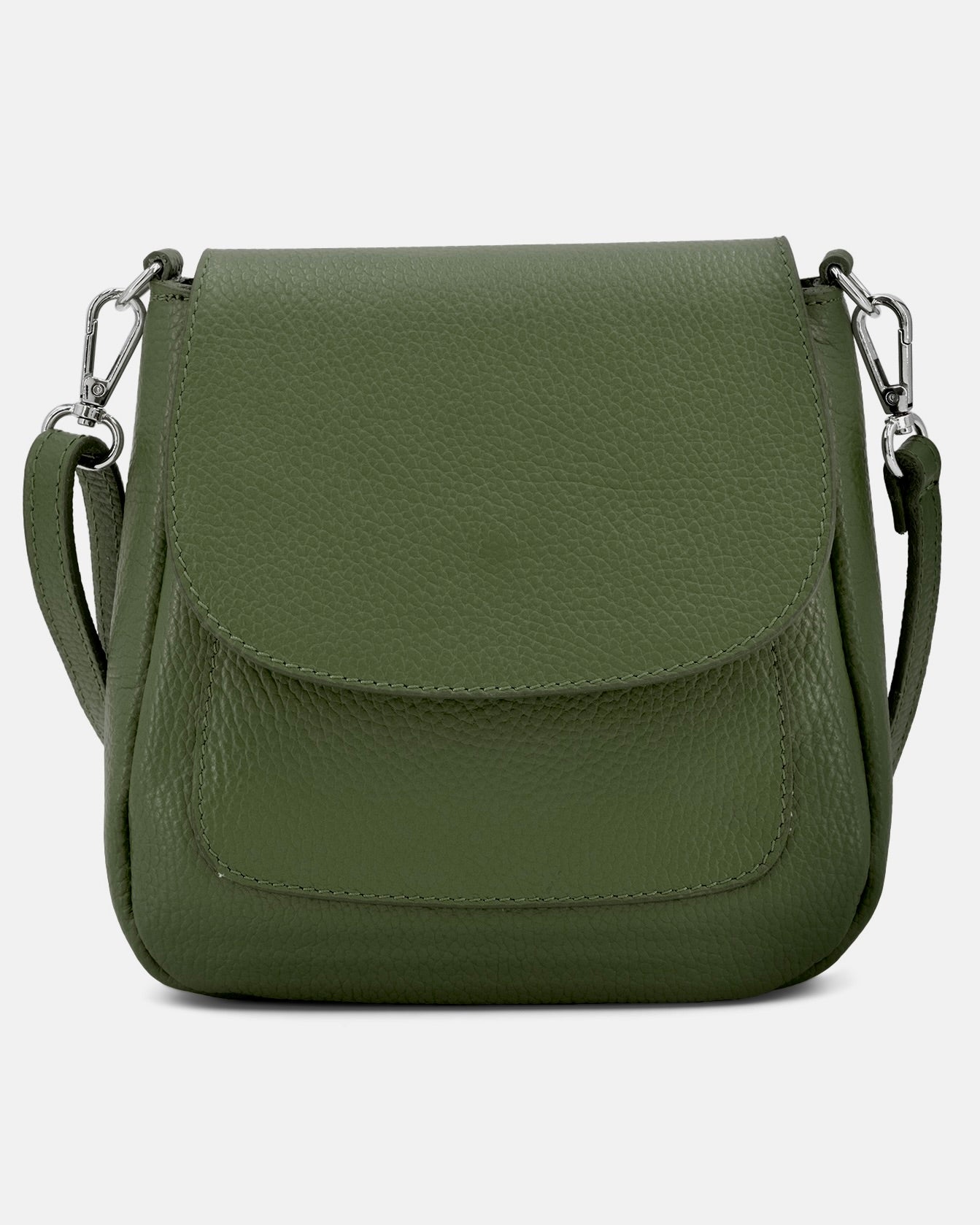 Leather Saddle Crossbody Bag