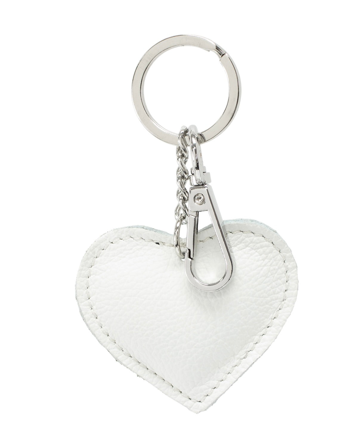 Leather Heart Keyring