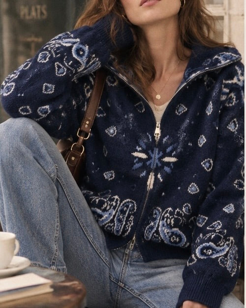 Lynn Bandana Print Jacket