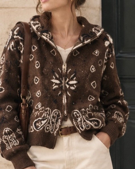 Lynn Bandana Print Jacket