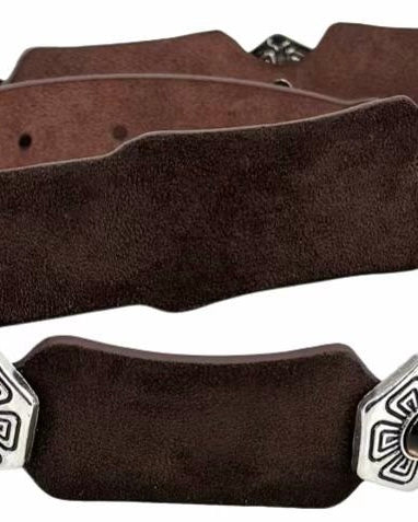 Vintage Buckle Faux Suede Belt