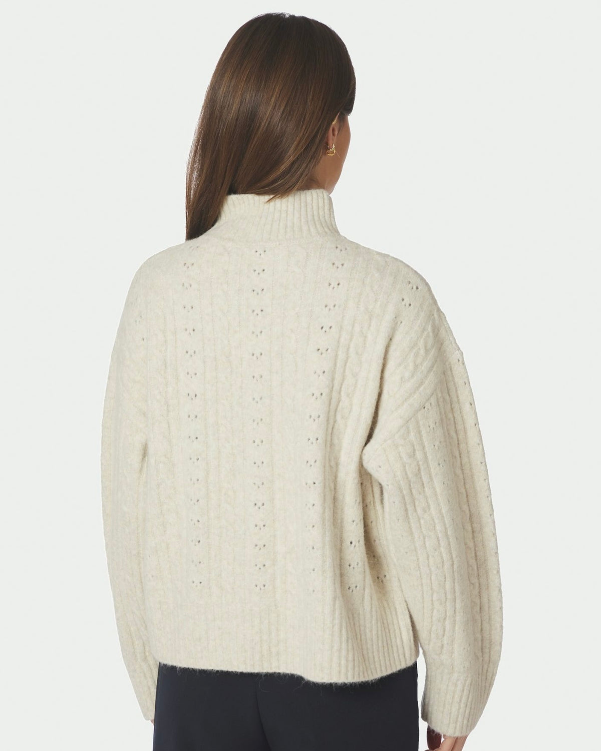 Neo Noir Anda Cable Knit Blouse
