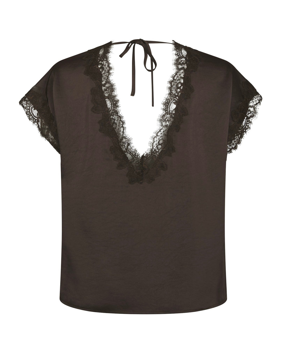 Neo Noir Benera Heavy Sateen Lace Blouse