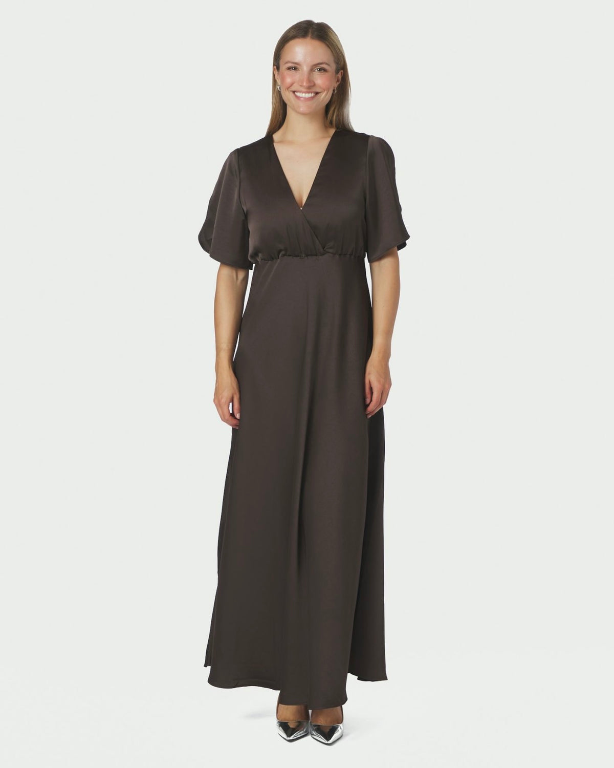 Neo Noir Zelina Heavy Sateen Dress