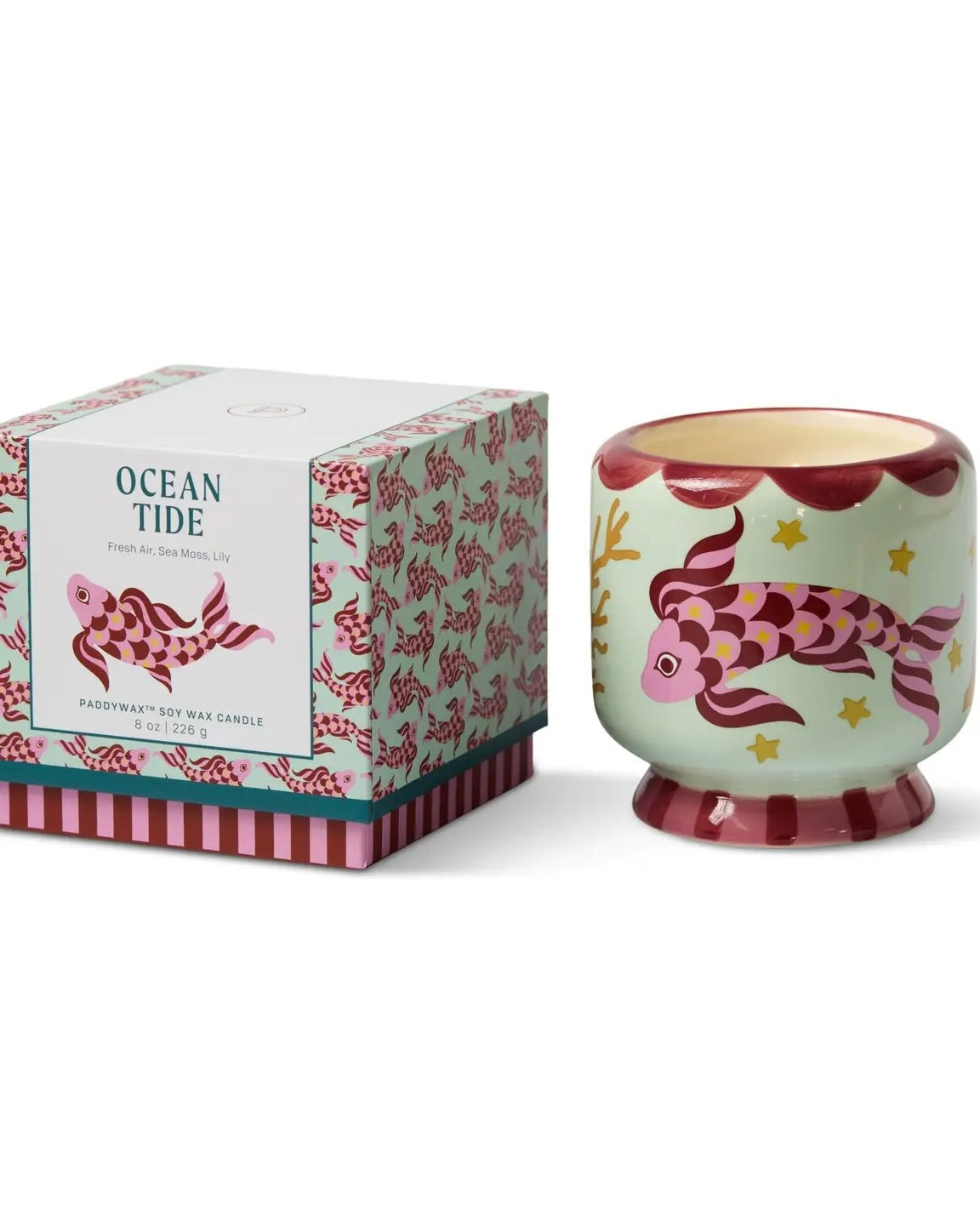 A Dopo Fish Ceramic Candle - Sea Salt & Sage