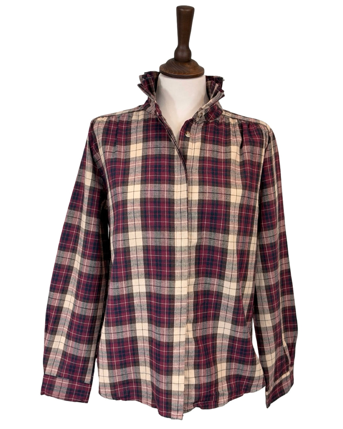 Penny Plaid Ruffle Shirt
