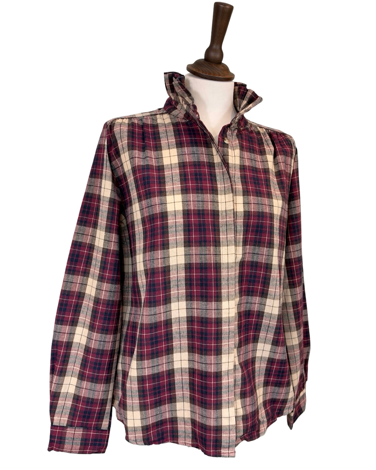Penny Plaid Ruffle Shirt