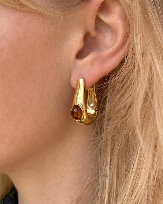 Horse Shoe Drop Earrings