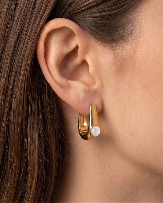 Horse Shoe Drop Earrings