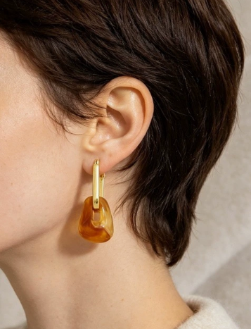 Resin Drop Earrings